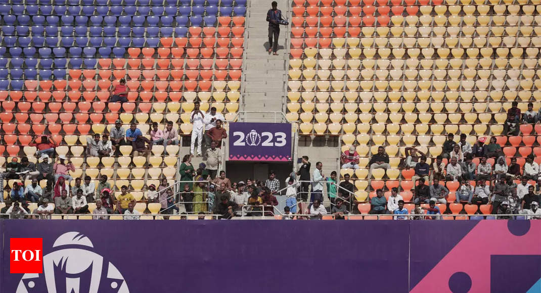 Empty feeling as fans trickle in for Cricket World Cup opener