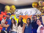 Fun filled pictures from Neha Dhupia and Angad Bedi's son Guriq’s superhero-themed birthday party