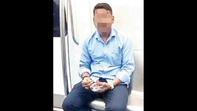 Man lands in soup for snacking on Bengaluru Metro