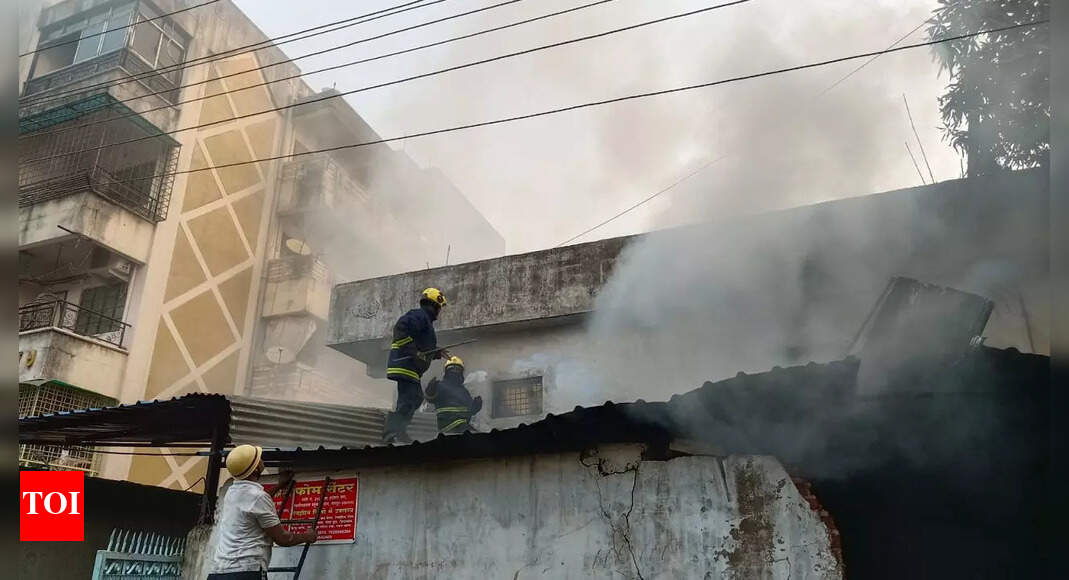 Nagpur Three properties destroyed in major fire at godown in Wardhaman