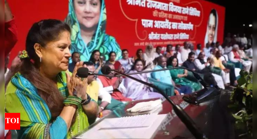 Yashodhara Raje says thanks & bye to Shivpuri India News Times of India