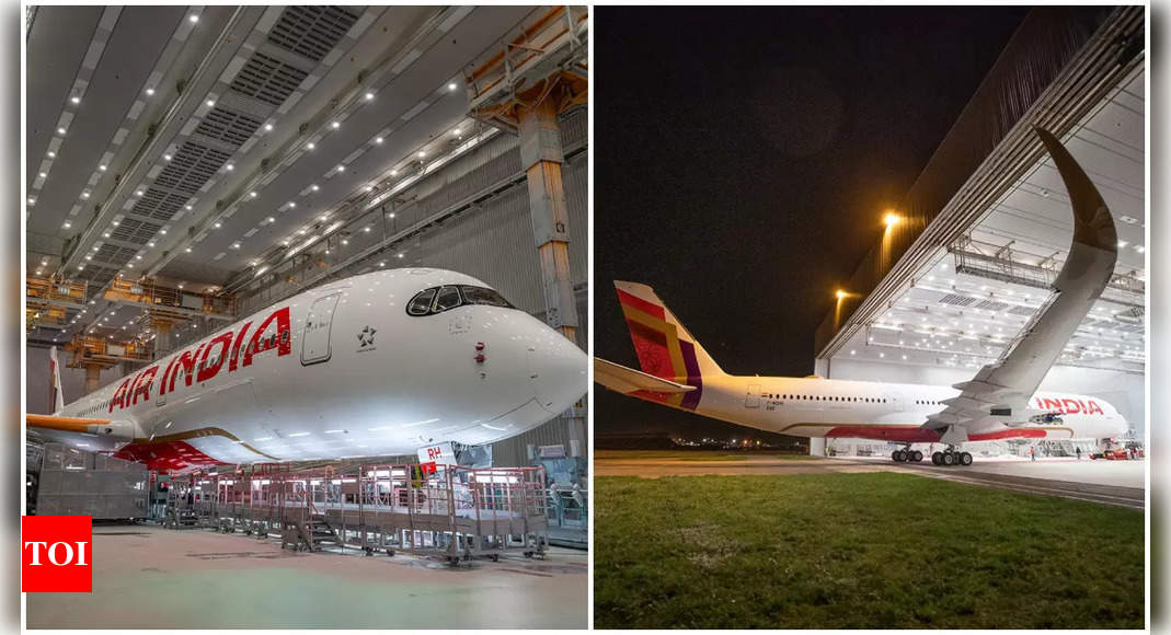 Air India unveils a first look at the Airbus A350, ready for delivery by the end of the year