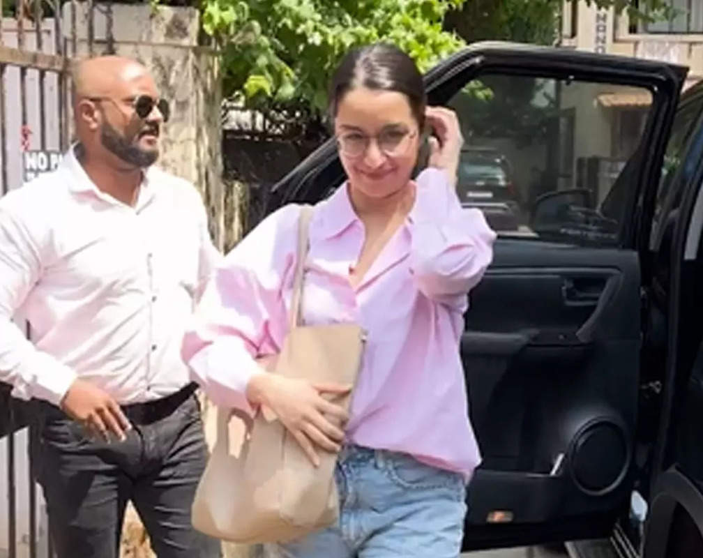 
Shraddha Kapoor in pink shirt and blue jeans slays girl-next-door look
