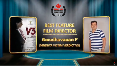 Amudhavanan bags Best Director Award at Toronto Film Festival