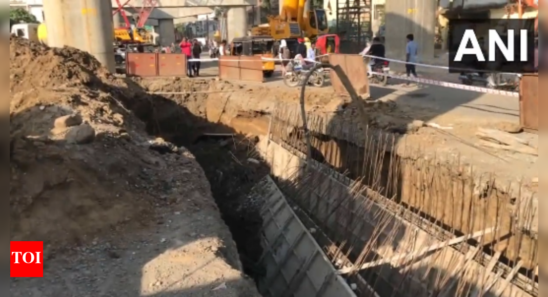 Madhya Pradesh: Accident at Jabalpur flyover construction site: 1 ...