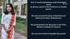 Chandigarh student selected to deliver speech in Parliament on Gandhi Jayanti