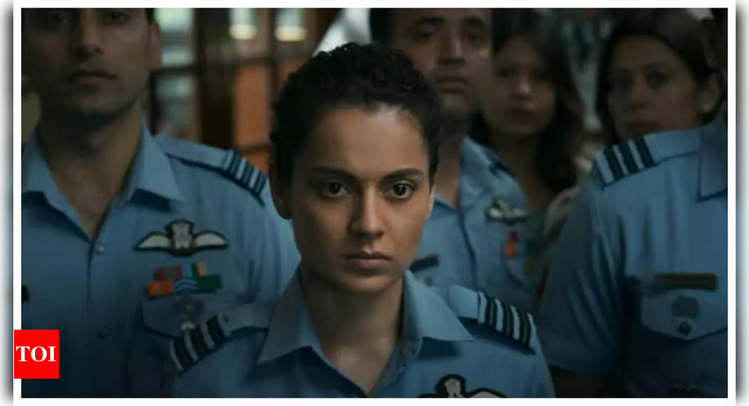 Watch Kangana Ranaut in action in Tejas trailer