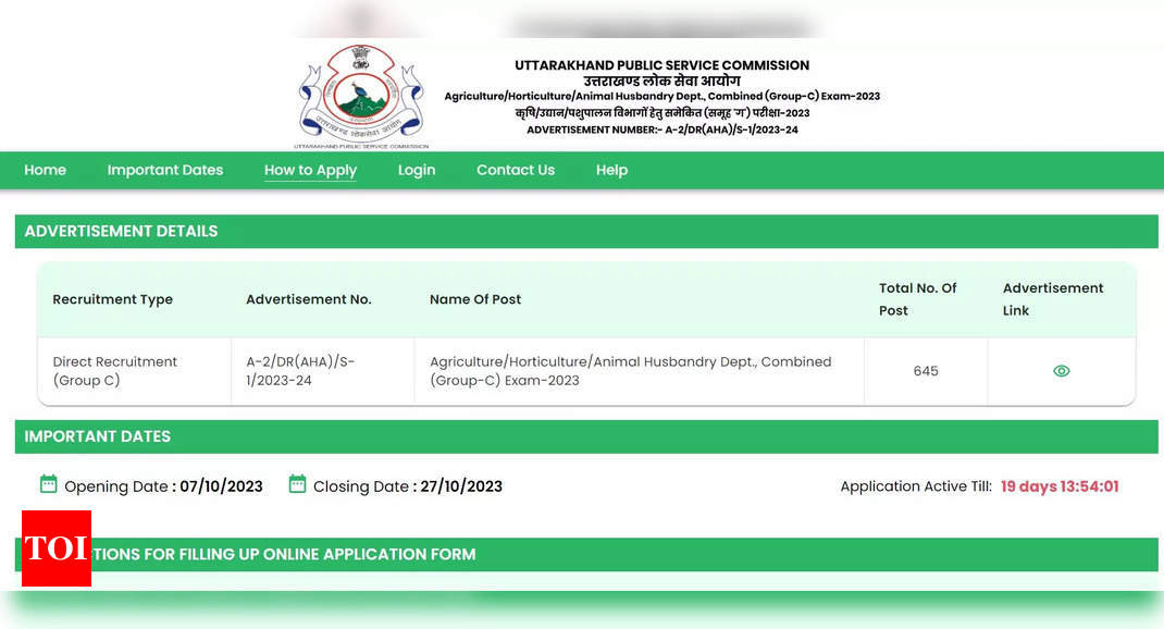 UKPSC Group C Recruitment 2023 begins for over 600 posts, apply now at ukpsc.net.in