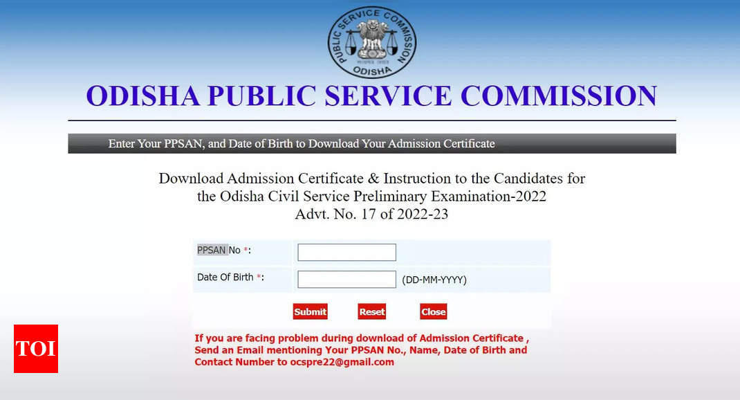 OPSC OCS Admit Card 2023 released at opsc.gov.in, download OCS Prelims hall ticket here