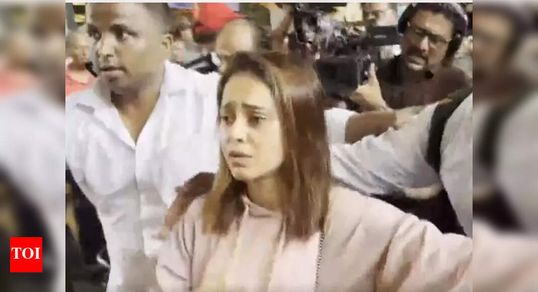 Nushrratt Bharuccha reaches India
