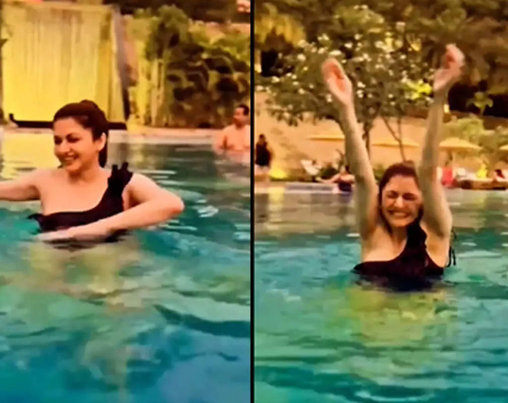 
Bhagyashree grabs attention with her pool video
