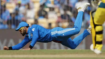 India vs Australia: Virat Kohli receives 'best fielding award' after India's victory over Australia in ODI World Cup