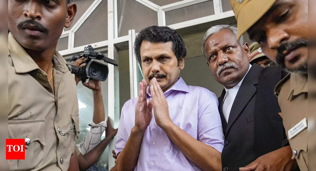 Jailed Tamil Nadu minister V Senthil Balaji taken to hospital | Chennai ...