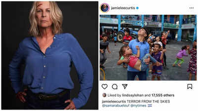 Jamie Lee Curtis deletes post after backlash for claiming Palestinian children were Israelites amidst ongoing conflict