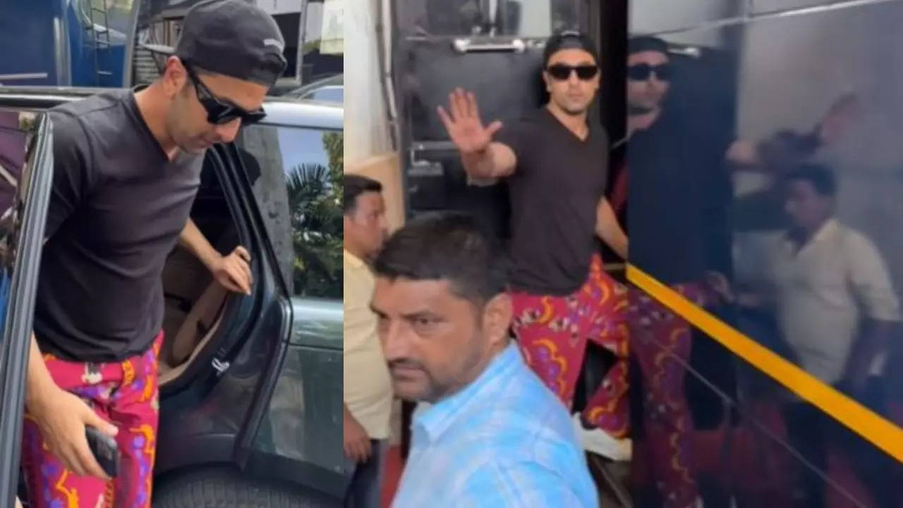 Ranveer Singh Makes A Stylish Appearance Wearing Oversized Clothes At The  Airport, Netizen Troll, “Iski Pant Utar Jayegi Boarding Se Pehle…”