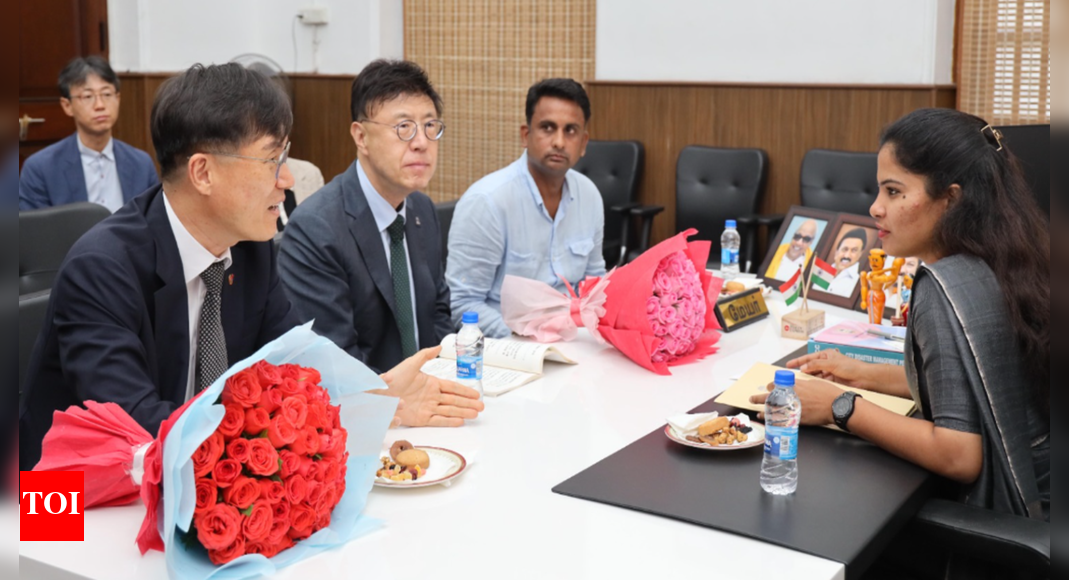 Korean delegation calls on Chennai mayor Chennai News Times of India