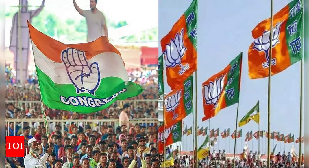 BJP: BJP face book grows in Rajasthan, Congress presses like for Gehlot ...