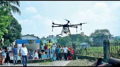 Dengue fight: Drones keep eye on S Dum Dum rooftops