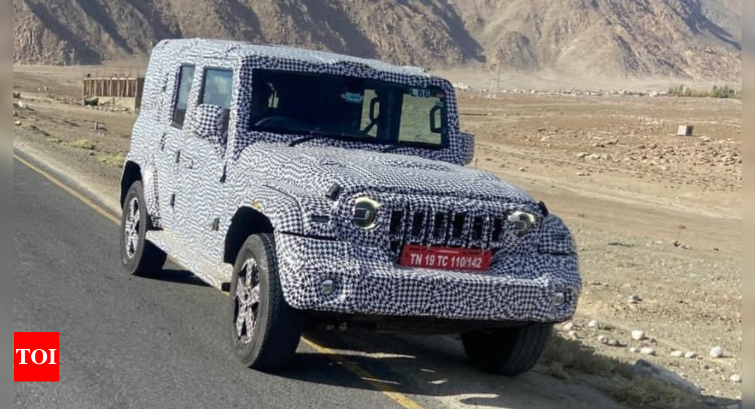 Mahindra Thar 5-door pics reveal design details: How it’s different from 3-door model