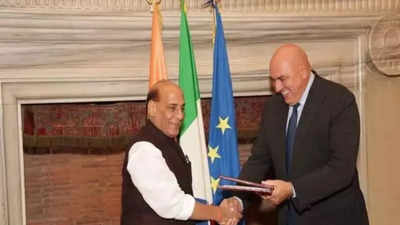 Rajnath Singh holds meeting with his Italian counterpart Guido Crosetto, signs agreement on Defence Corporation