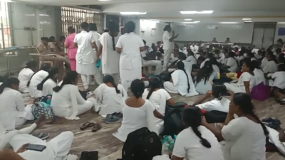 Chennai police detain more than 700 contract nurses