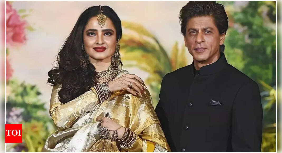 Times when Rekha recited Gulzar's poem to describe Shah Rukh Khan ...