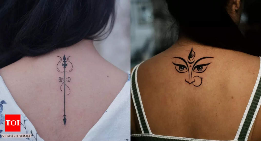 Beautiful Maa Durga Tattoo Mehdni design | tattoo designs | durga puja  special tattoo mehndi designs - YouTube