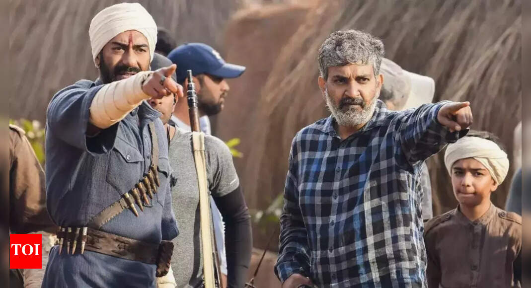 Ajay Devgn shares behind-the-scenes moment from 'RRR' set to wish ...