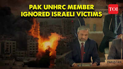Pakistan's UN Human Rights Council member Ambassador Zaman Mehdi fails to honour Israeli victims killed by Hamas in moment of silence