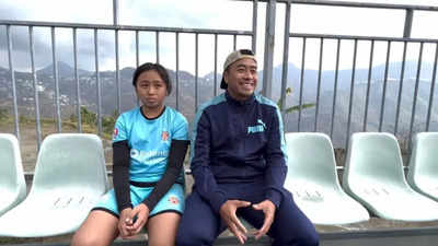 12-year-old talented footballer April follows in father's footsteps