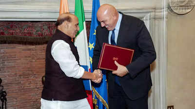 Rajnath Singh: India, Italy Ink Agreement To Boost Defence Cooperation ...