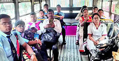 College Street: Kp’s Students’ Bus Ferries 30 Kids From Bagbazar To