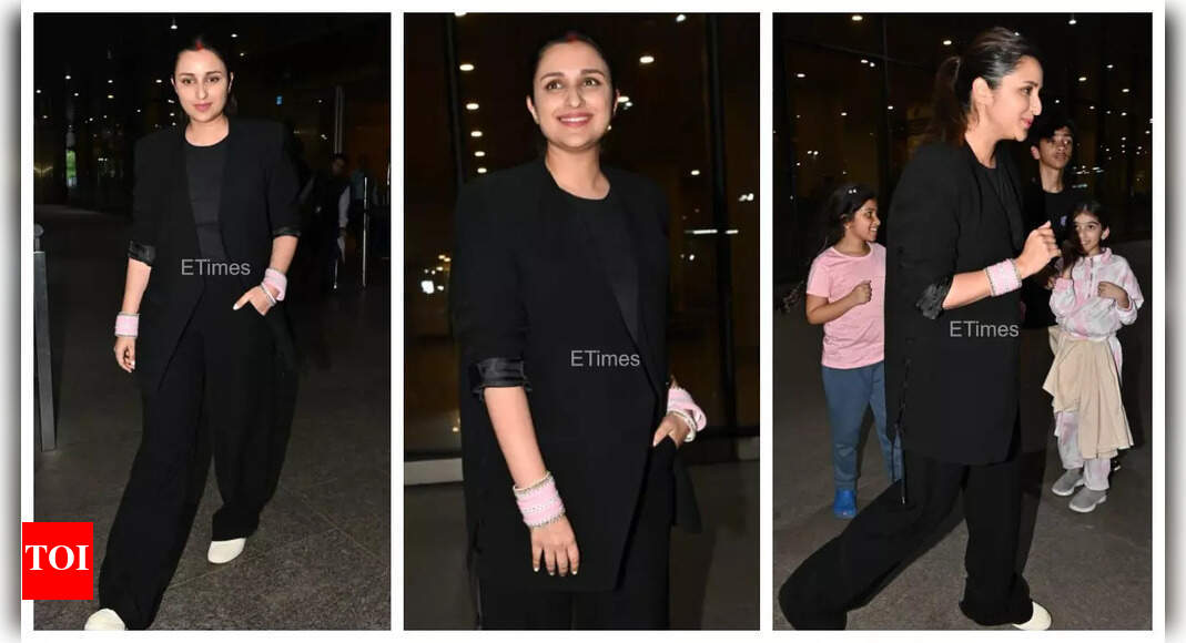 Parineeti flaunts sindoor and pink chooda