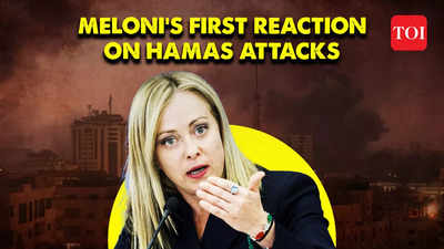 Watch: Italian PM Giorgia Meloni finally breaks her silence on Israel Hamas war