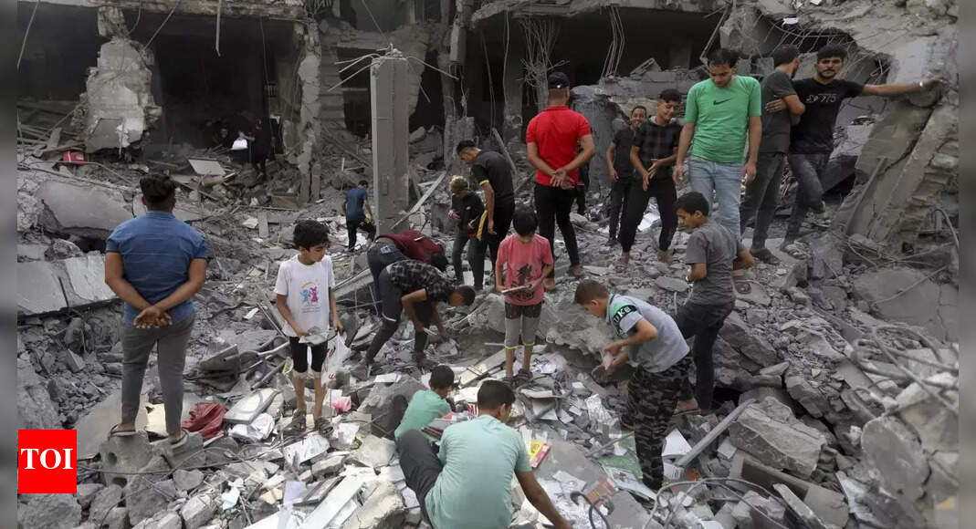 Unprecedented Israeli bombardment lays waste to upscale Rimal, the ...