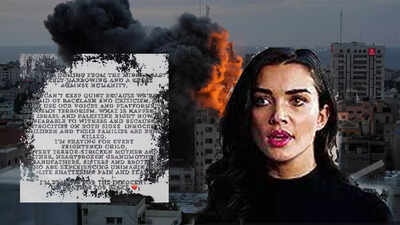 Amy Jackson pens her views on Israel-Hamas conflict, says ‘Atrocities on both sides; praying for peace’