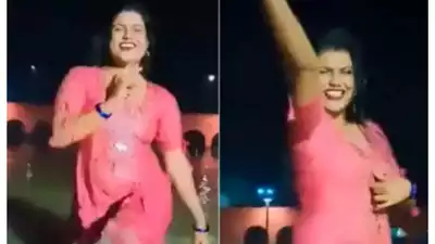 Woman dances at Ayodhya's Saryu river ghat, police take action