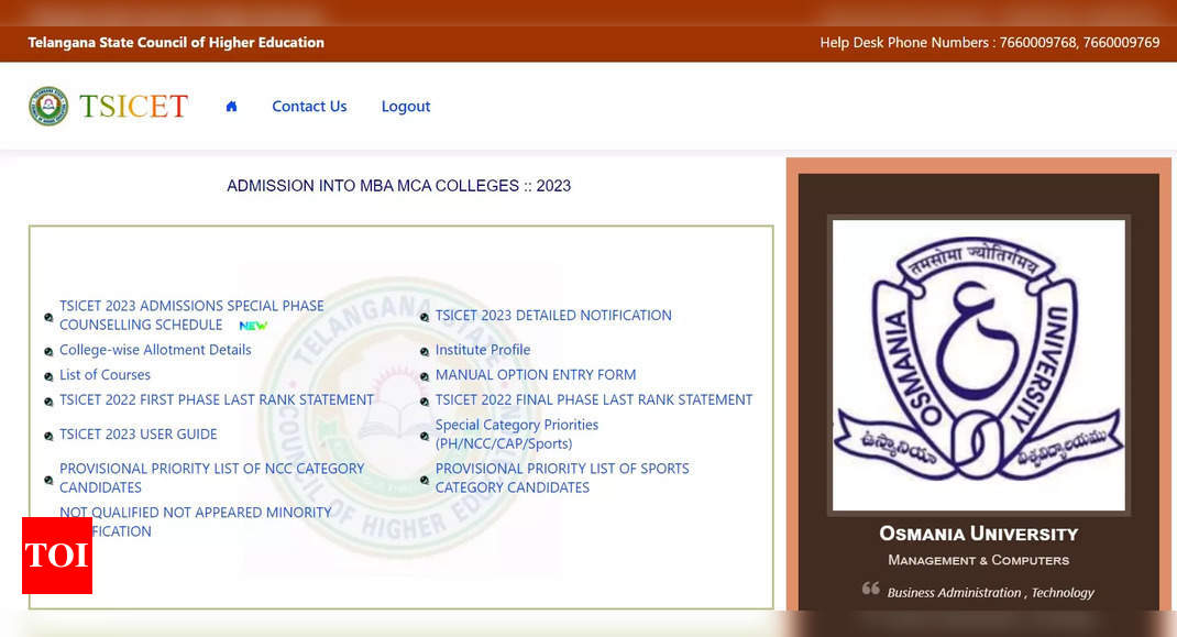 TS ICET Counselling 2023: Special phase schedule released at tsicetd.nic.in, check dates here