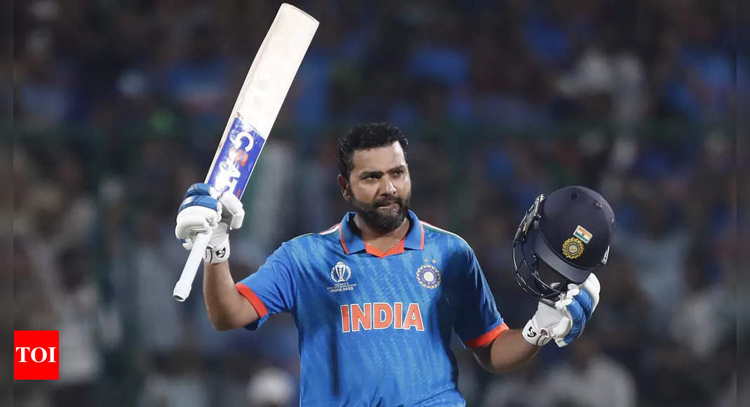 India vs Afghanistan: Sensational Rohit Sharma surpasses Sachin Tendulkar, sets records with his seventh ODI World Cup century | Cricket News – Times of India