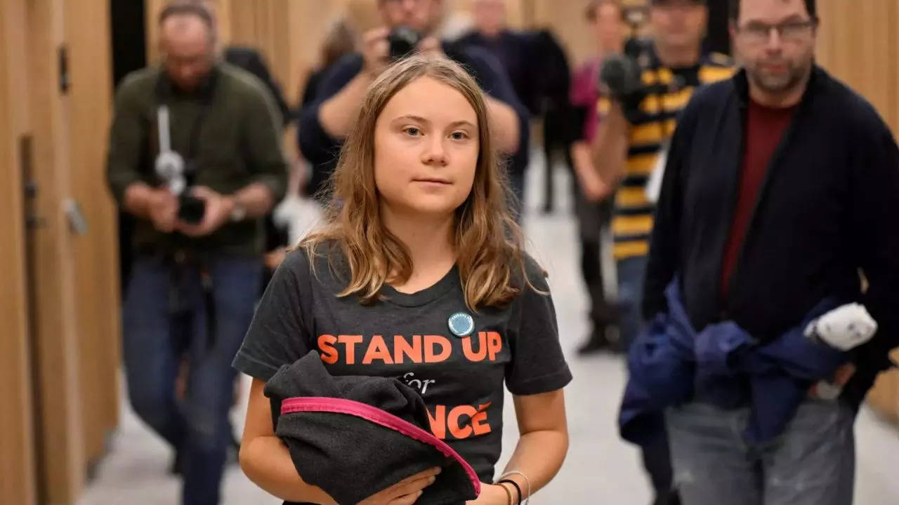 Climate activist Greta Thunberg fined again for climate protest in Sweden -  Times of India