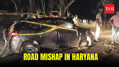 Shocking road mishap: Speeding car rams into truck in Haryana, 6 killed