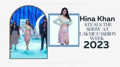 Hina Khan steals the show at Lakme Fashion Week 2023 