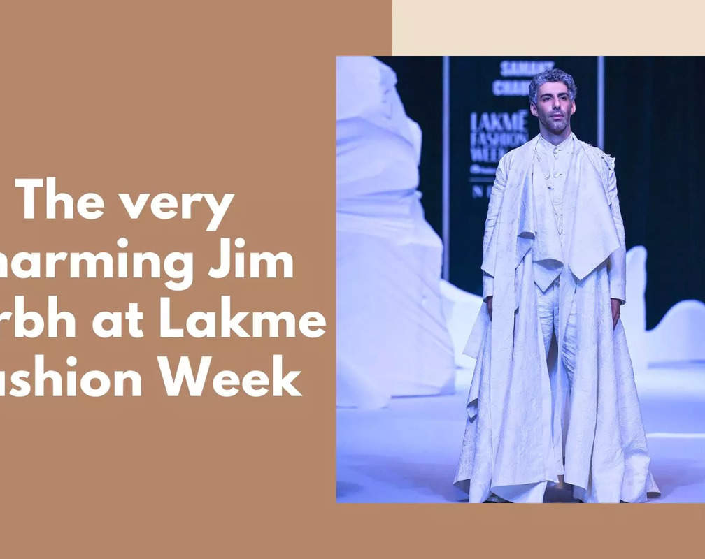 
The very charming Jim Sarbh at Lakme Fashion Week
