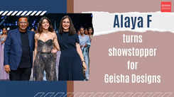 Alaya F turns showstopper for Geisha Designs