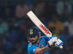 World Cup 2023 action in images: Rohit Sharma hits record WC century as India win by 8 wickets against Afghanistan