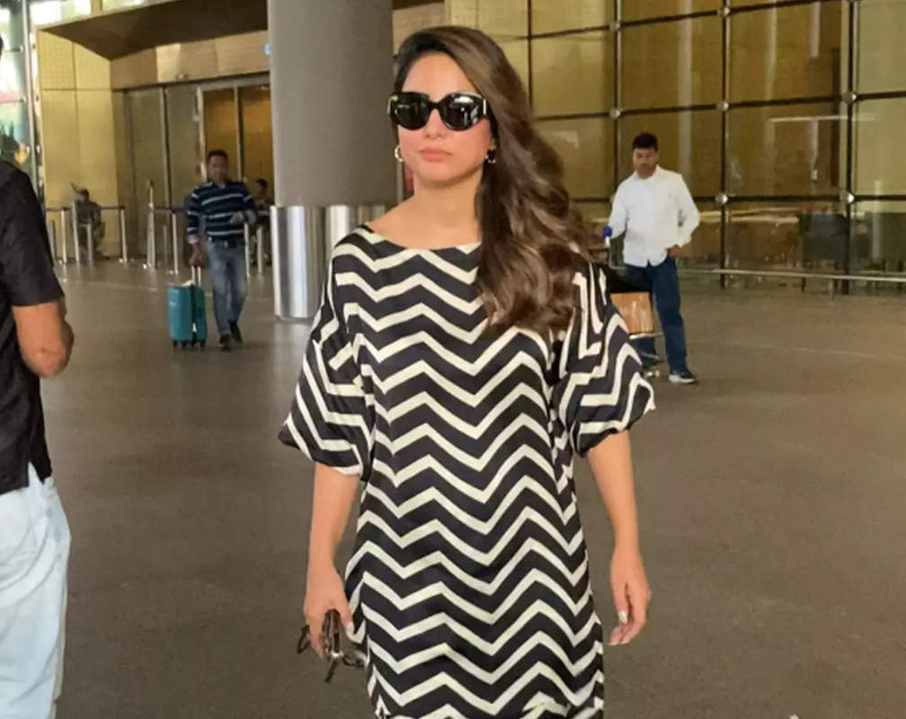 
‘Peeche dekho’: Hina Khan’s latest airport look is all about comfort and style
