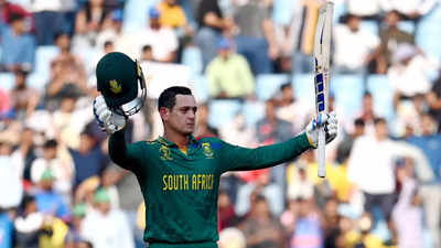 ODI World Cup: Quinton de Kock stars as South Africa crush Australia by 134 runs to go top