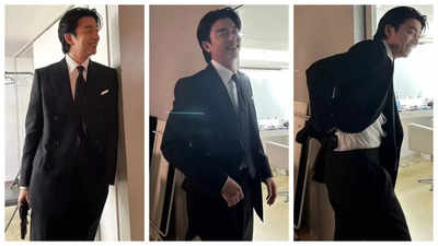 Gong Yoo suits up and teases fans with goofy pictures from new shoot ...