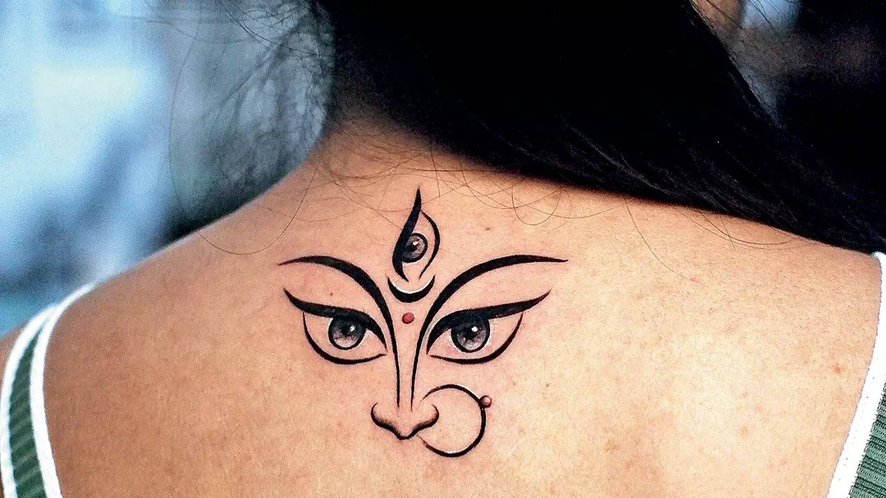 Goddess Durga tattoo by @_.fitoor._ @skinmachinetattoo . #durgatattoo  #goddesstattoo #tattoos #inkedgirls #backtattoo | Instagram