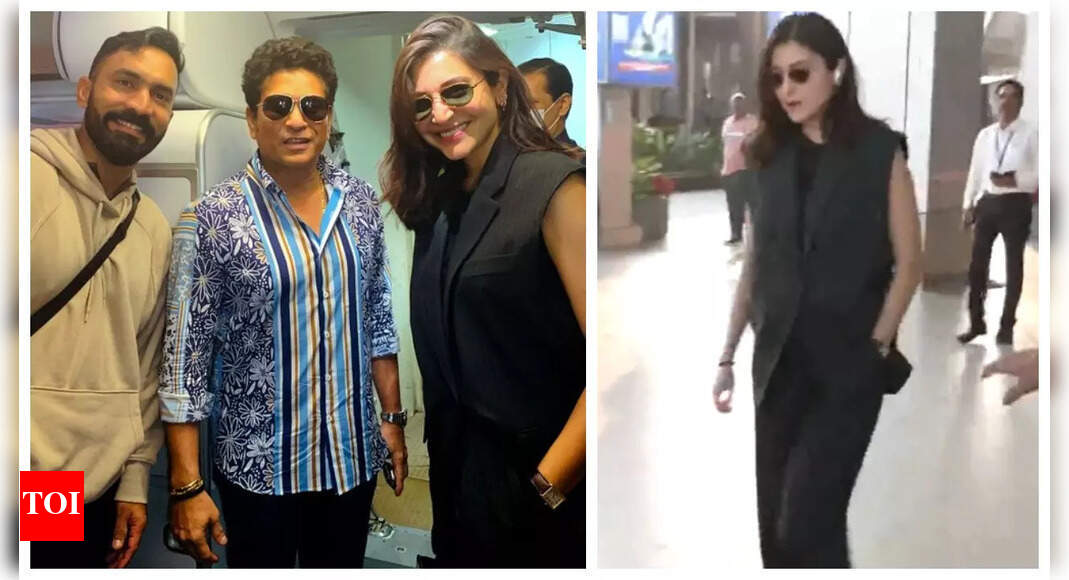 Anushka in Ahmedabad for India-Pak match